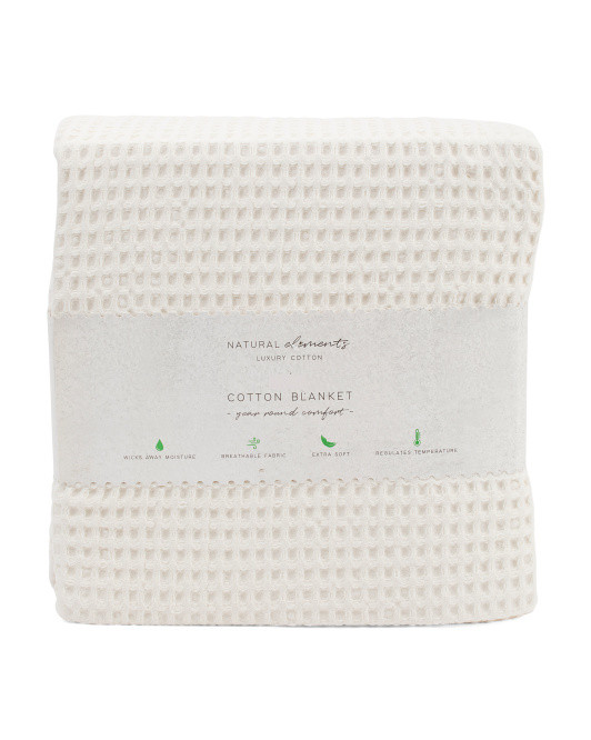 100pct Cotton Waffle Blanket | TJ Maxx