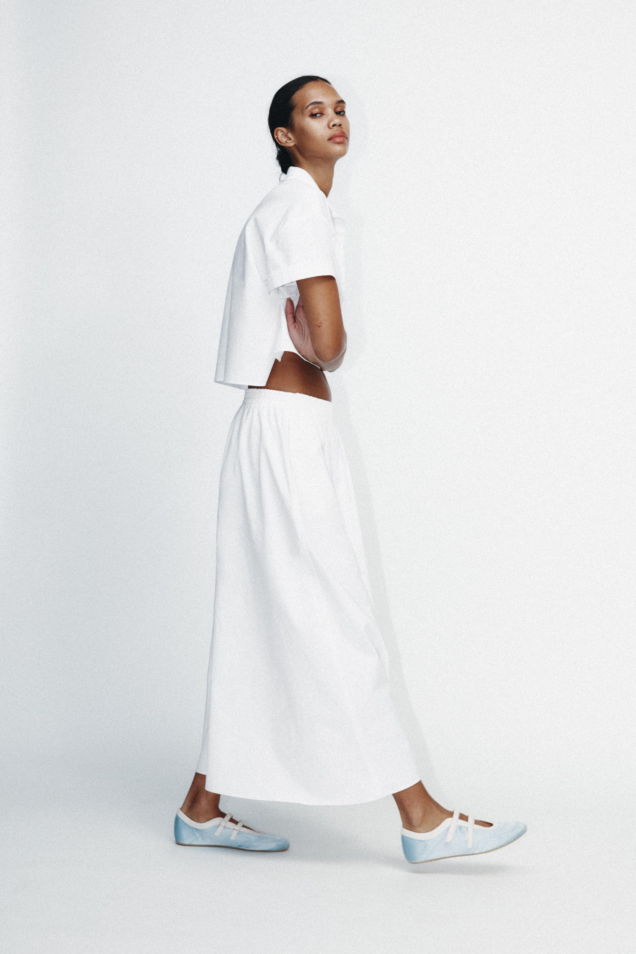 PLEATED MIDI SKIRT | Zara US