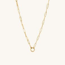 Paperclip Chain Charm Necklace | Mejuri (Global)