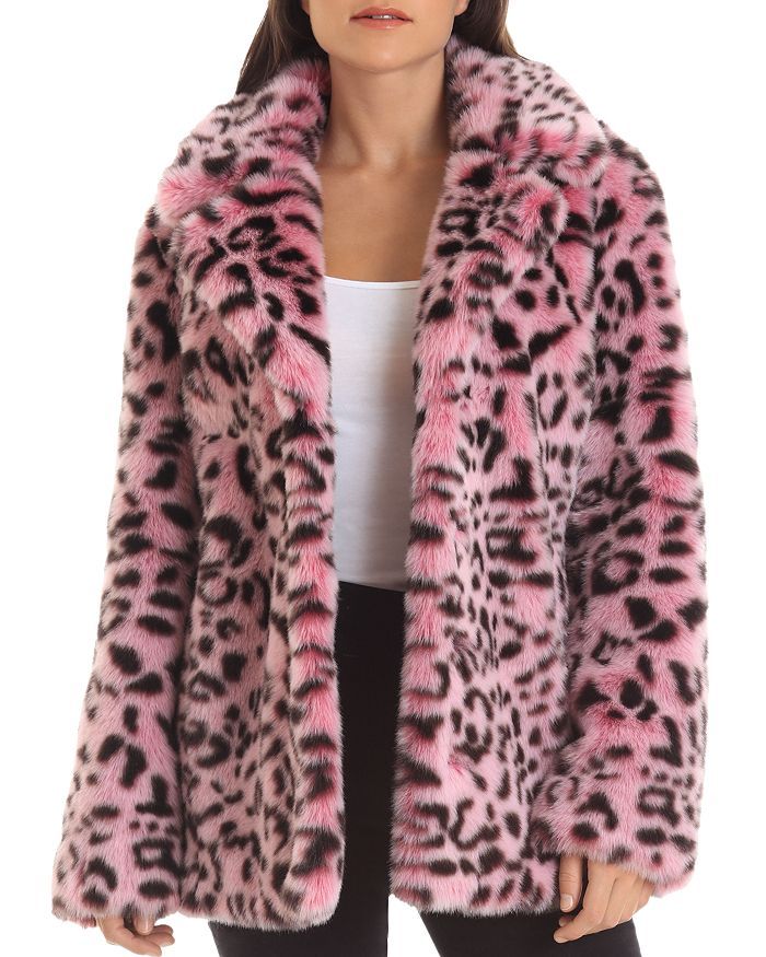 Faux Fur Animal Print Coat | Bloomingdale's (US)