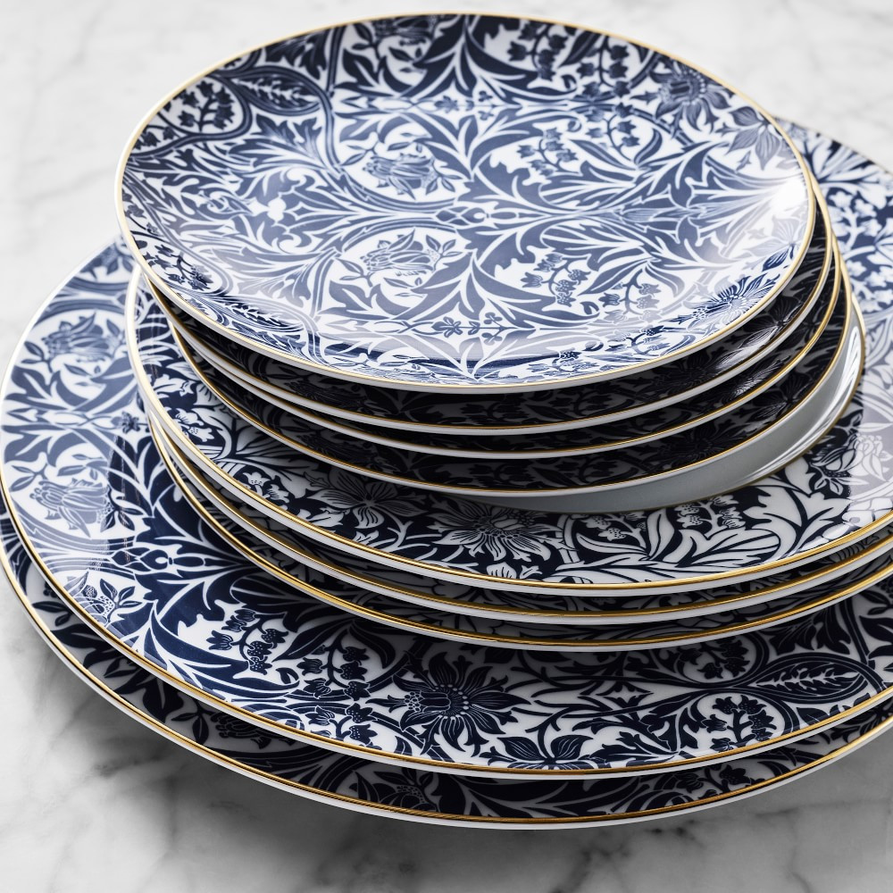 Morris &amp; Co. x Williams Sonoma Bluebell Salad Plates, Set of 4 | Williams-Sonoma