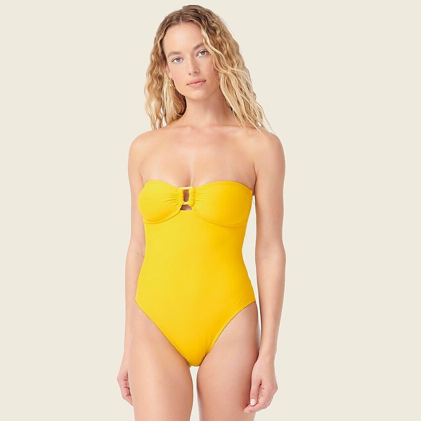 Square-ring one-piece | J.Crew US