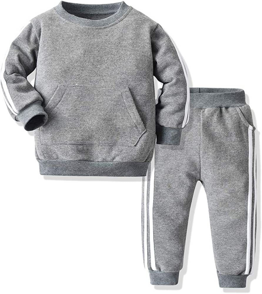 Moyikiss Studio Unisex Tracksuit Baby Boys Girls Clothes Cotton Long Sleeve Zipper Sweatshirt Jac... | Amazon (US)