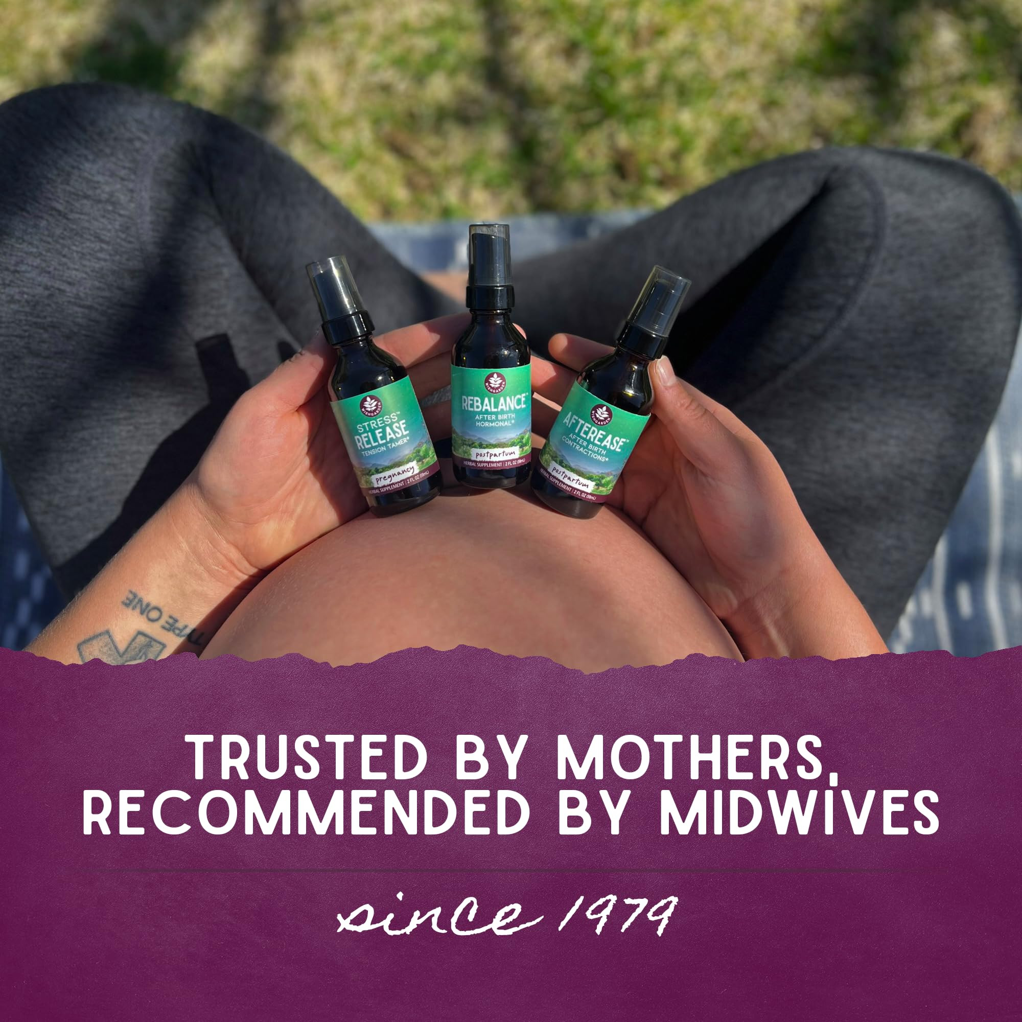 WishGarden Herbs AfterEase Drops for Postpartum Cramps & After-Birth Contractions – Liquid Herb... | Amazon (US)