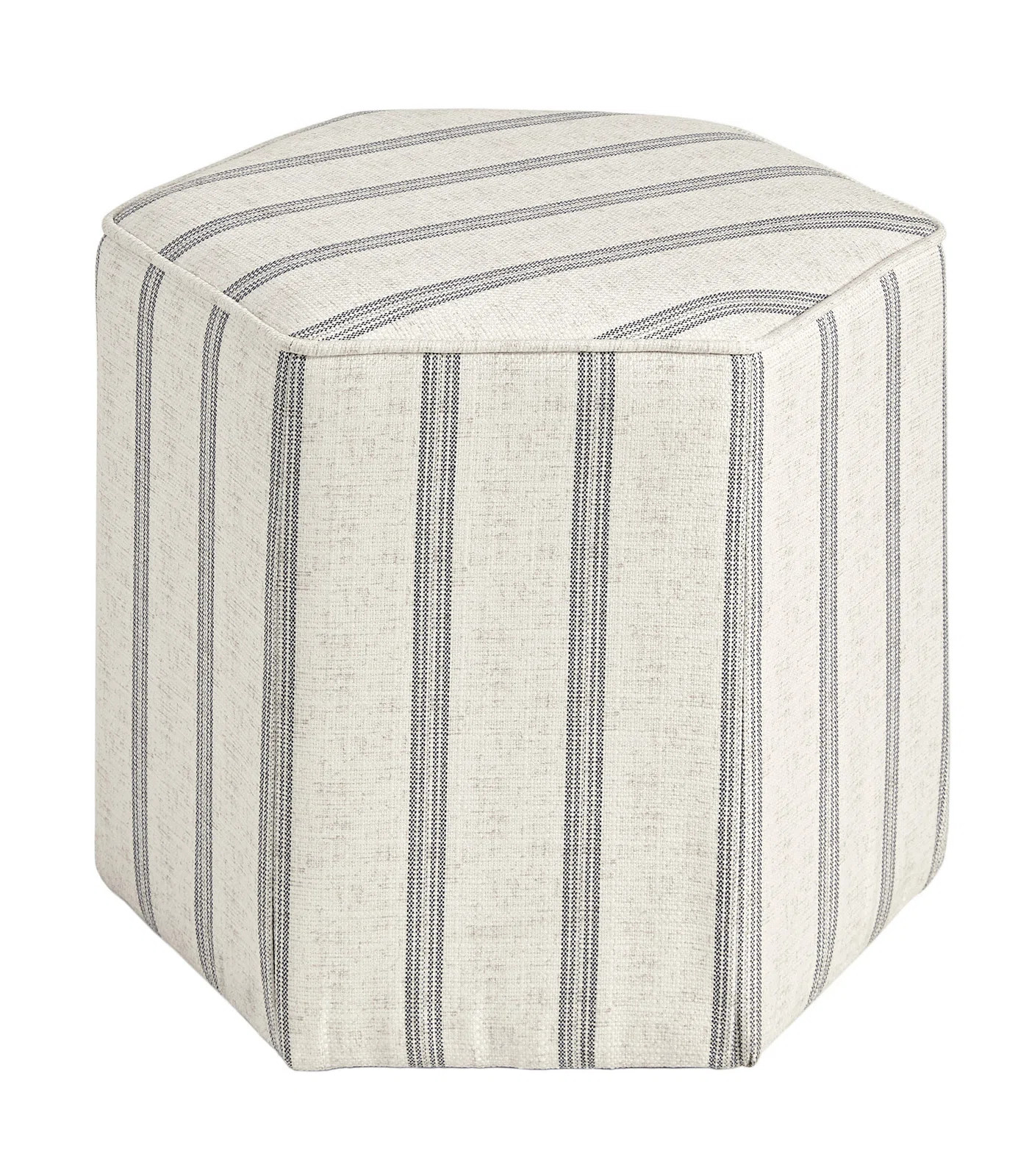 Martha Stewart Ellen Striped Upholstered Ottoman | Wayfair North America
