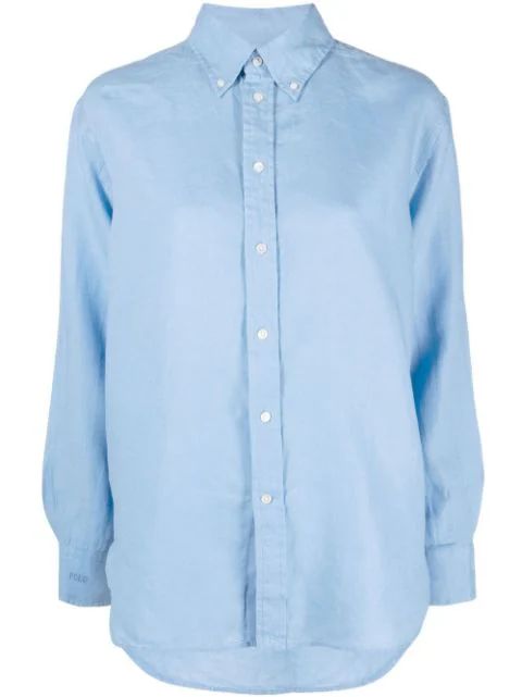 long-sleeve linen blouse | Farfetch (RoW)