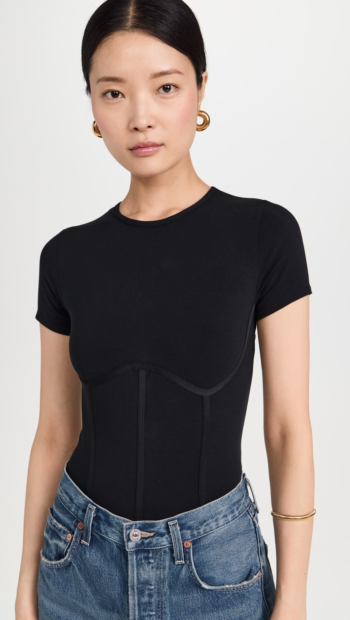 Cotton T Shirt Thong Bodysuit | Shopbop