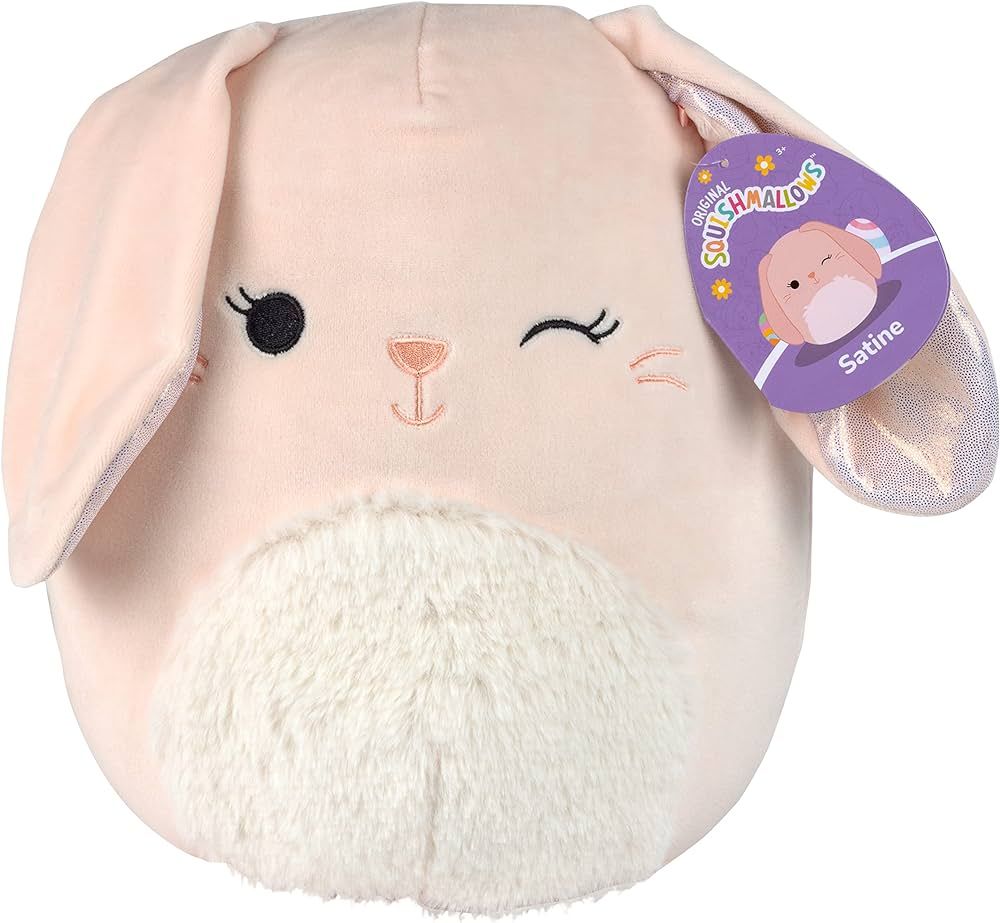 Squishmallows 10" Satine The Pink Bunny Easter Plush - Offical Kellytoy New 2023 - Cute and Soft ... | Amazon (US)