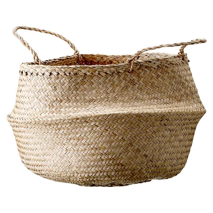 Seagrass Basket with Handles 12" x 19" Natural  - 3R Studios | Target