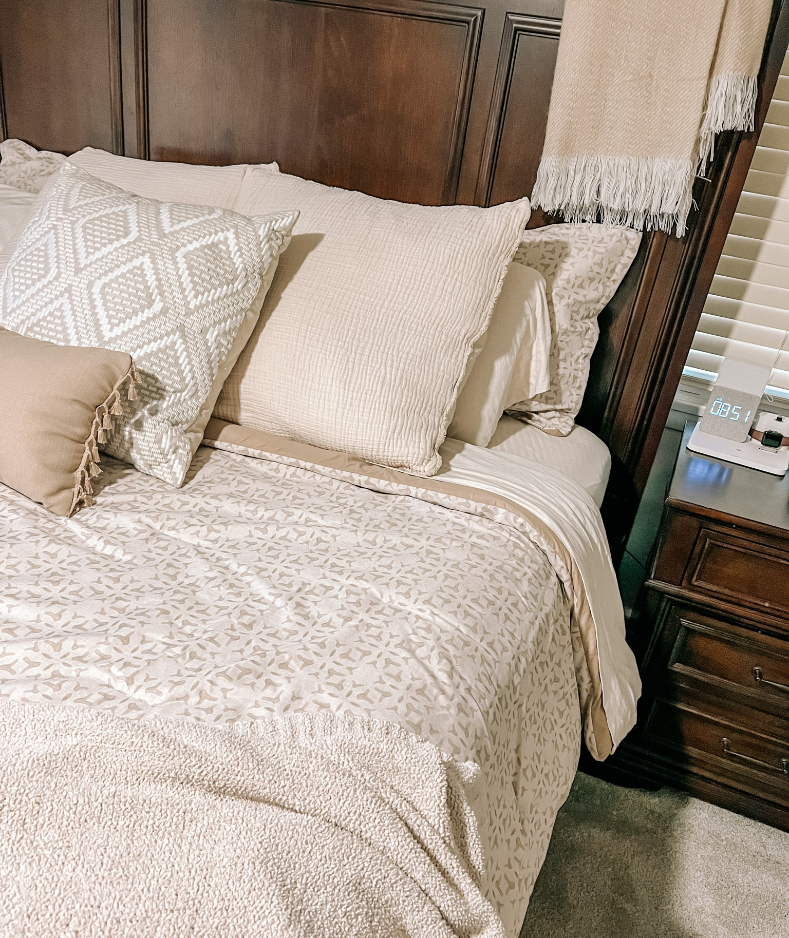 The coziest bed set up! So happy with everything - all from target! 

#LTKhome #LTKunder100 #LTKFind