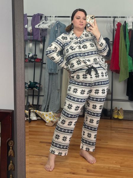 The SOFTEST fair isle pajamas! 

Plus size fashion, plus size style, plus size pajamas, Christmas pajamas, holidays pjs, Christmas style, size 16 influencer, size 16 style, size 16 fashion 

#LTKunder50 #LTKHoliday #LTKcurves