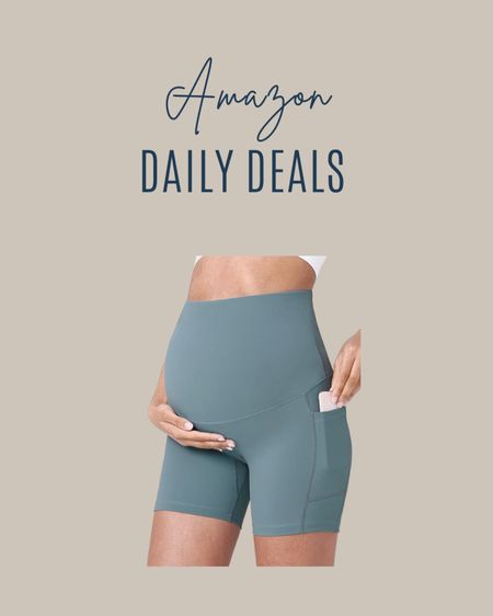  Women's Maternity Yoga Shorts Over The Belly Bump Summer Workout Running Active Short Pants with Pockets 5"/8" | Amazon daily deals

#LTKbaby #LTKsalealert #LTKbump