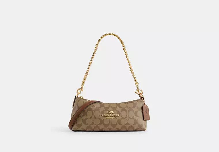 Charlotte Shoulder Bag In Signature Canvas | Coach Outlet US