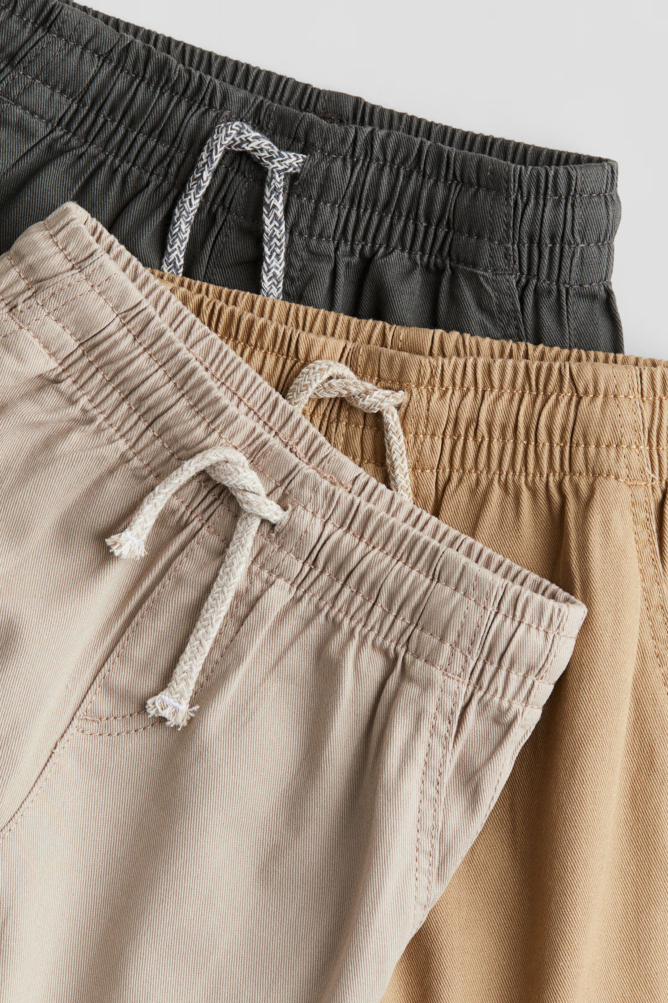 3-pack Twill Joggers | H&M (US + CA)