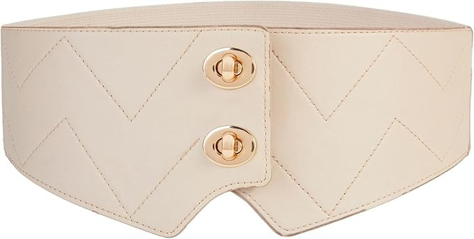 YooAi Wide Elastic Belt for Women Dresses Fashion Leather Corset Belt Stretch Cinch Waist Belt fo... | Amazon (US)