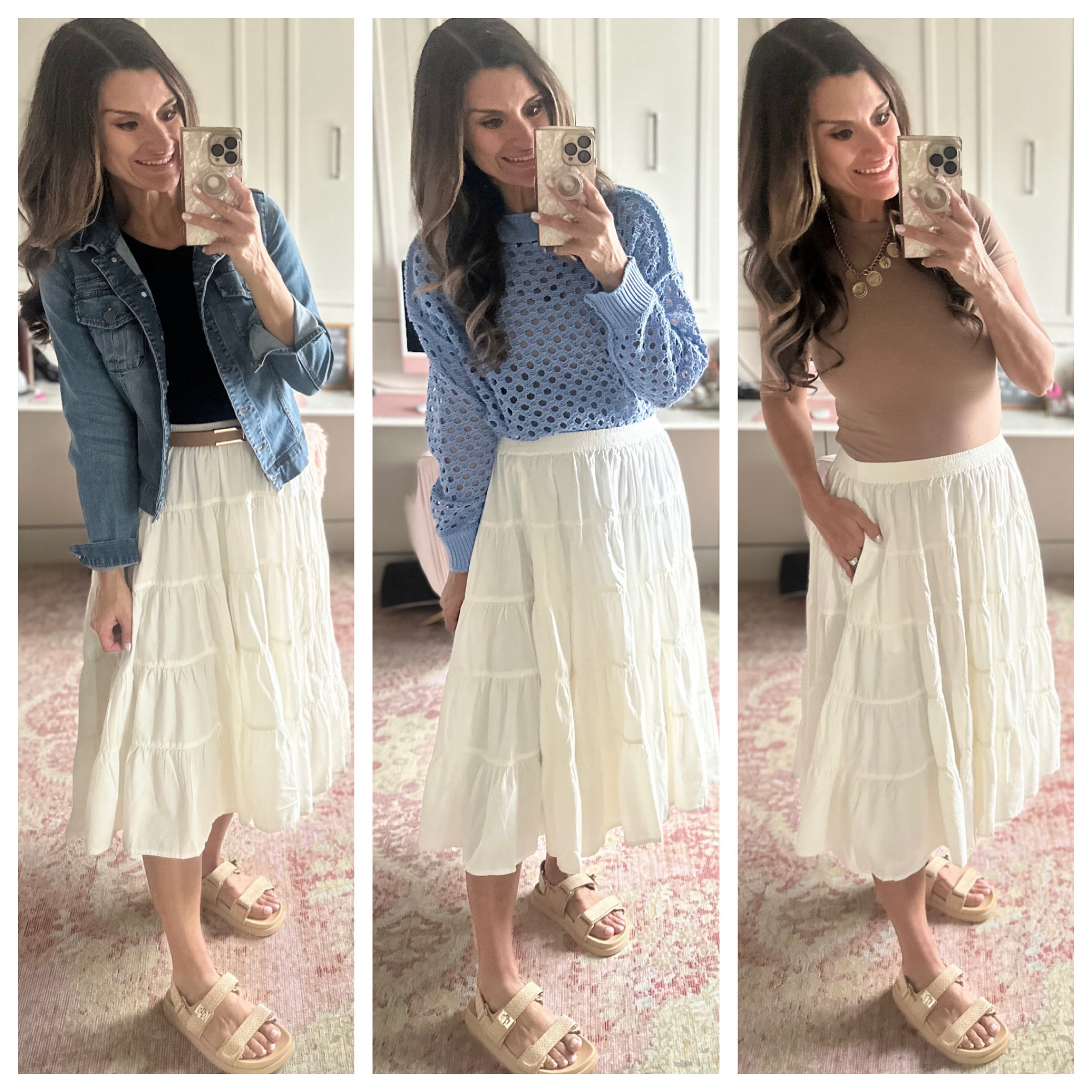 Three ways to style a white skirt 

#LTKfindsunder50 #LTKover40 #LTKstyletip