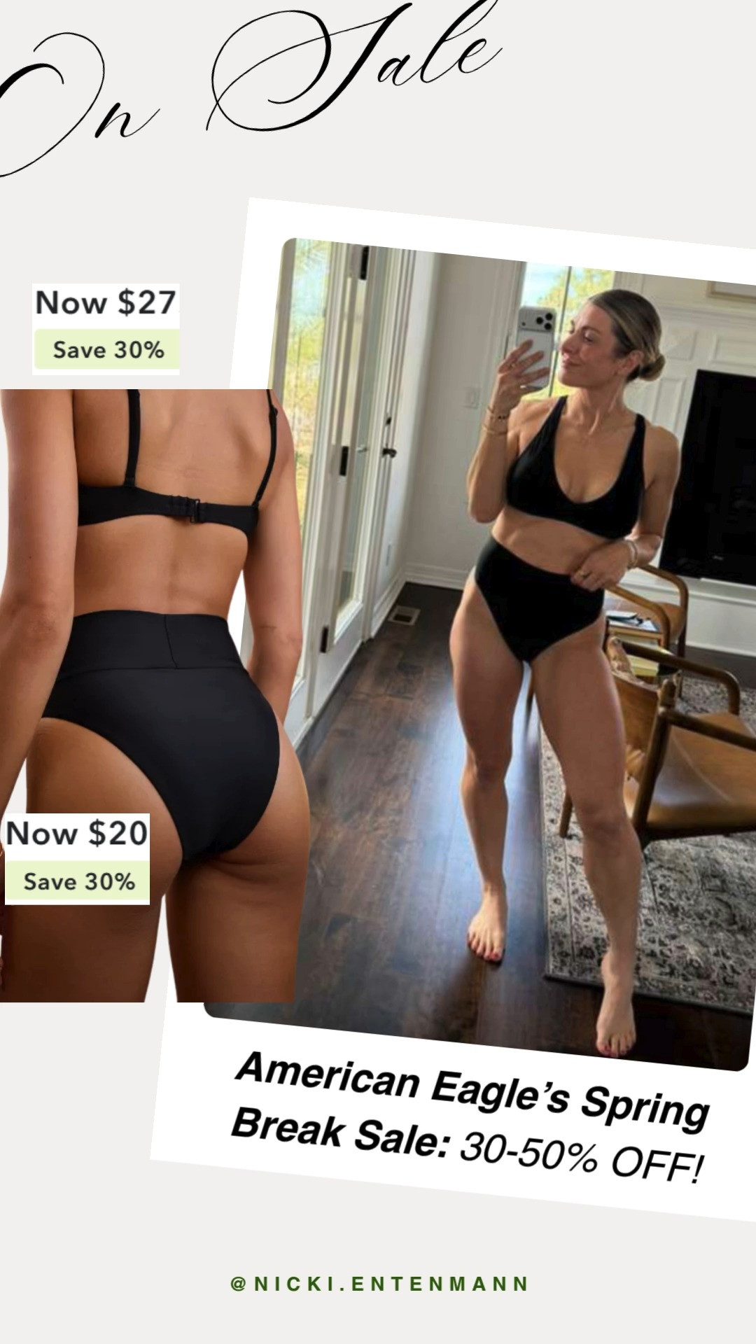 SALE ALERT!!! Classic black Aerie wide strap voop bikini top with a high rise bottom, keeping it timeless and confident. Simple, flattering, and ready for all the sunny plans 🖤🌊✨ #AerieSwim #BikiniTop #HighRiseBikini #BlackBikini #SwimStyle #BeachDay #PoolDay #SummerStyle #ComfyChic #StyleInspo 

 #LTKSaleAlert #LTKSwim #LTKTravel