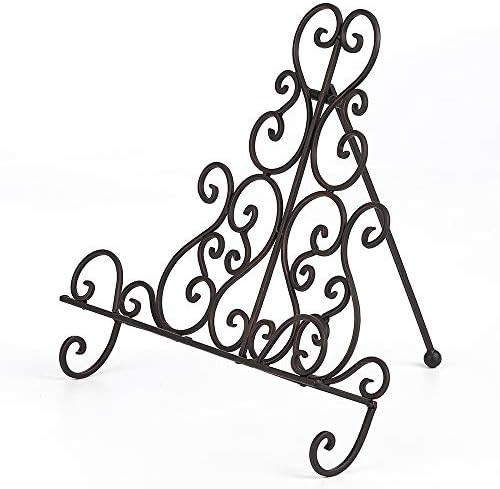 Brogan Metal Cookbook Recipe Holder Stand for Kitchen, Symmetry Scroll Work Accents, Bronze Finis... | Amazon (US)