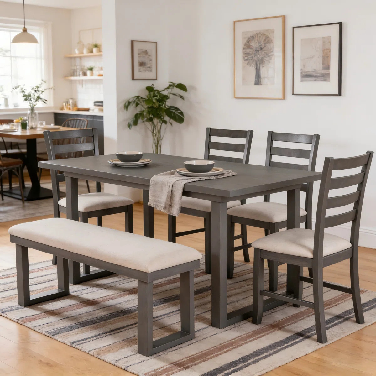 6 - Person Double Pedestal Dining Set | Wayfair North America