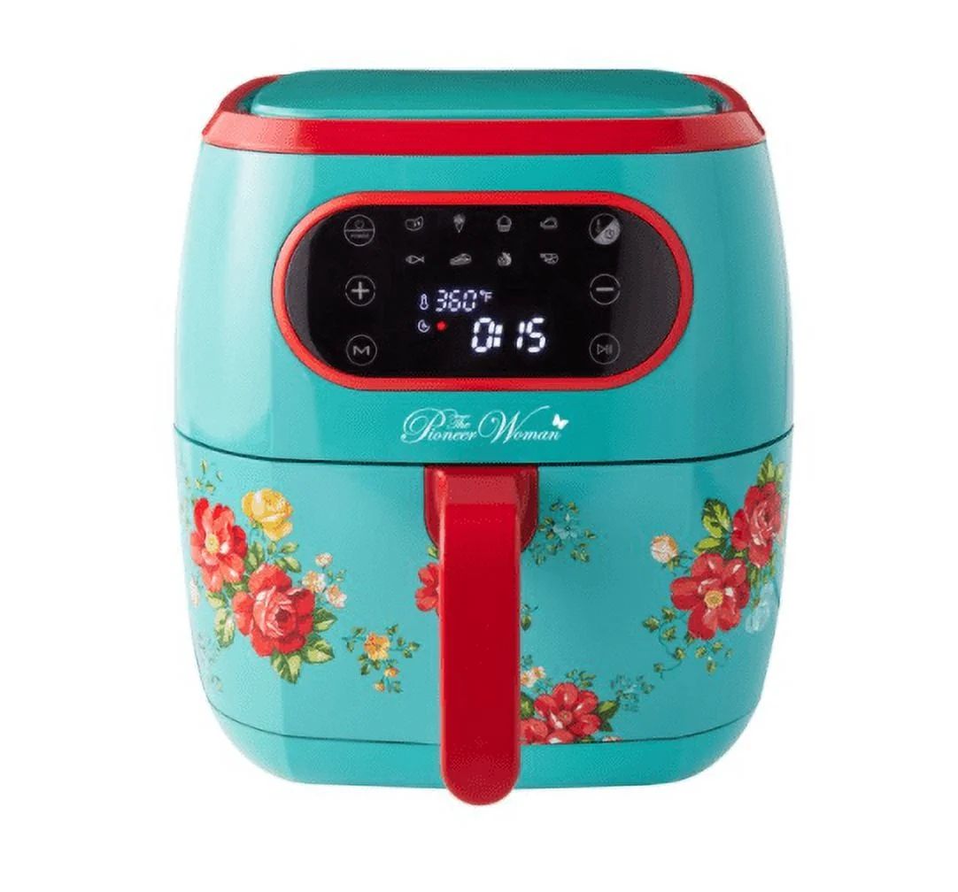 The Pioneer Woman Vintage Floral 6.3 Quart Air Fryer with LED Screen, 13.46", New | Walmart (US)