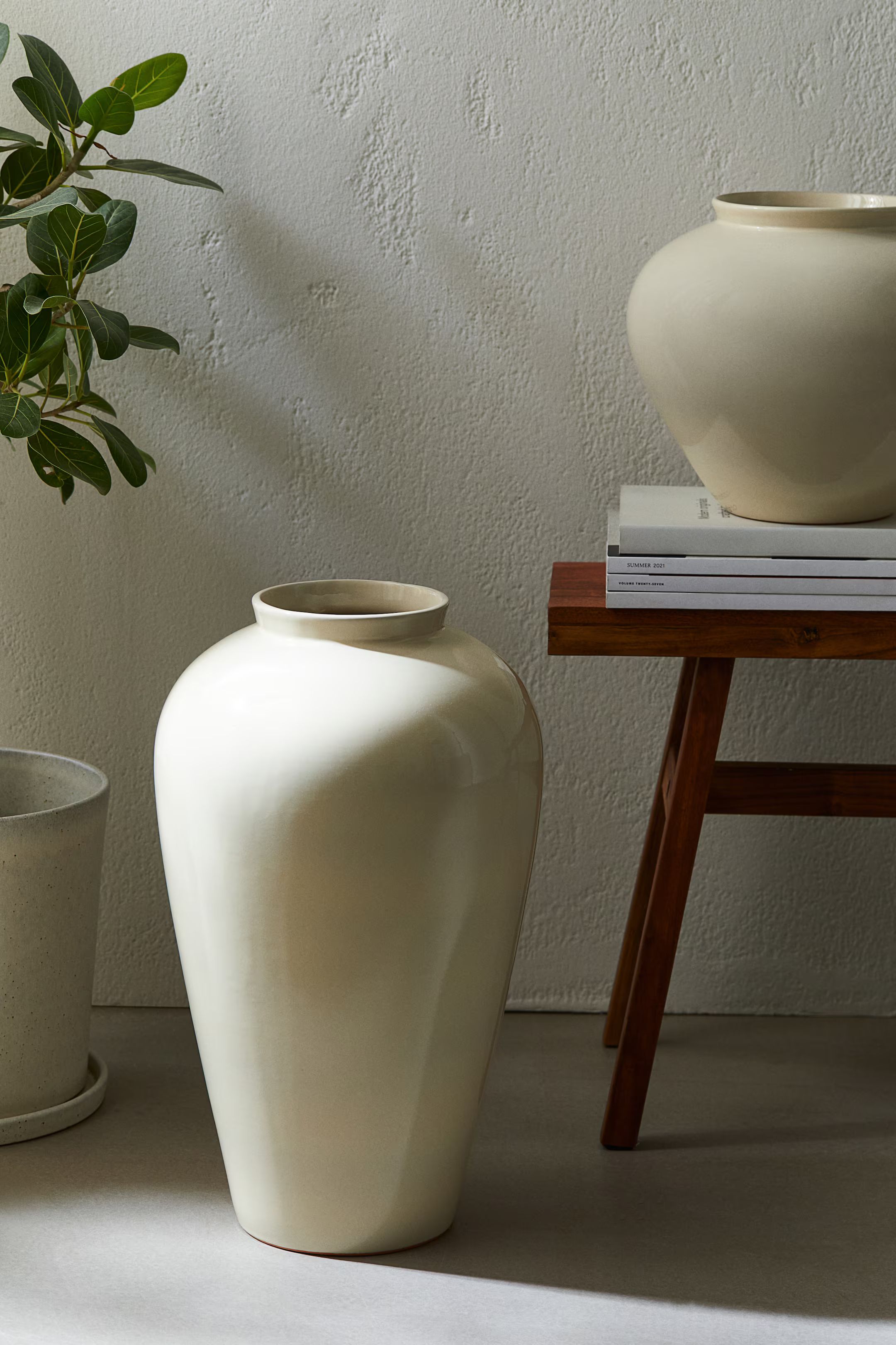 Terracotta Vase - White - Home All | H&M US | H&M (US + CA)