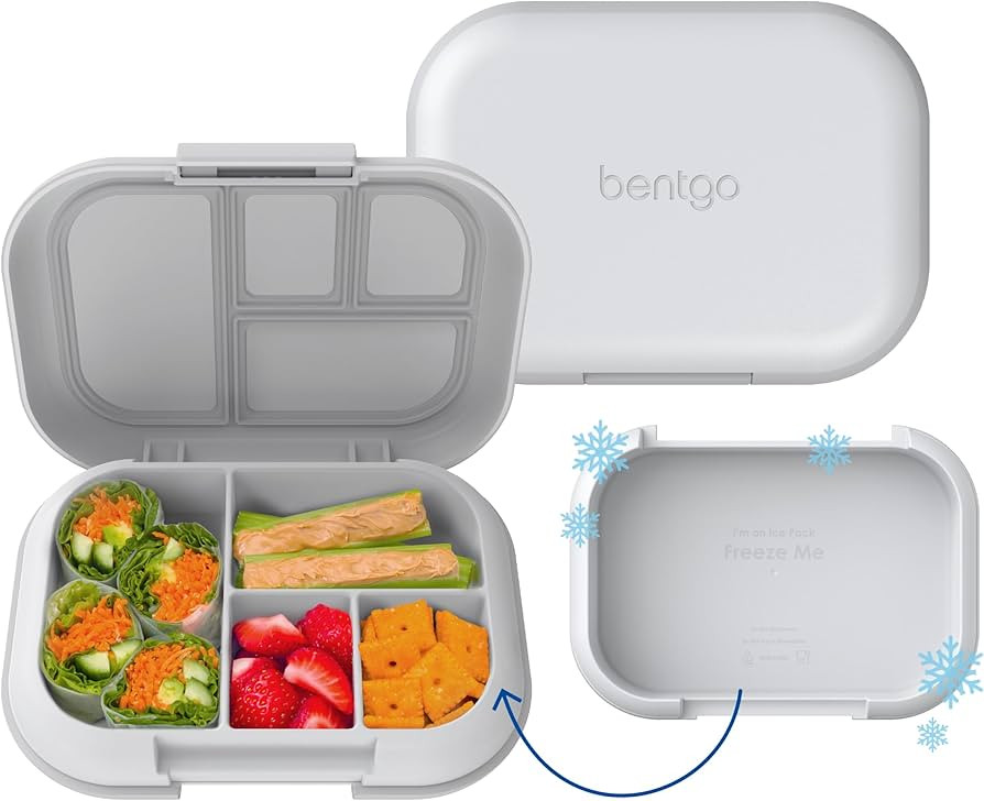 Bentgo Chill Kids Leak-Proof Lunch Box - 4-Compartment Bento Box with Built-In Ice Pack, 3.3 Cup ... | Amazon (US)
