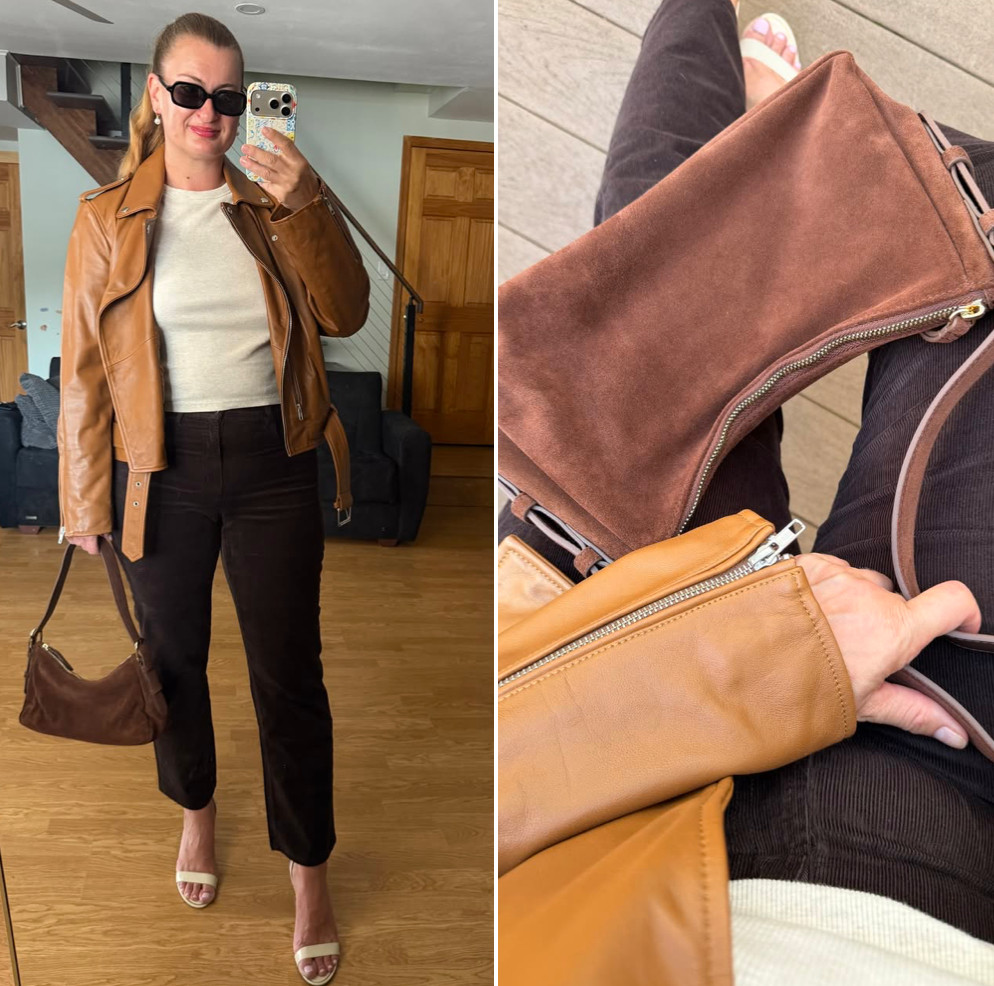 Fall is a great time to experiment with textures and colors - so I decided to give it a try!
I mixed together leather, suede and corduroy - all in different shades of brown.
All these pieces came from my go-to store - @Quince!
When I started shopping for Fall, this was my first stop 🙂 

#quincepartner

#LTKdayinmylife #LTKgrwm #LTKMidsize