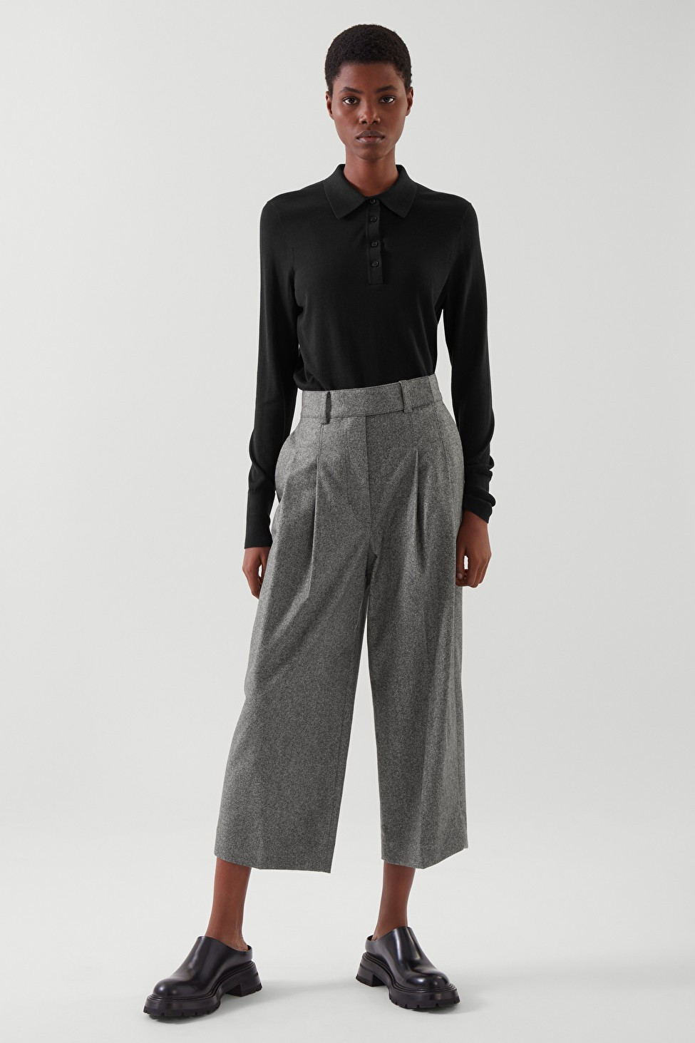 WOOL CULOTTES - GRAY - Culottes - COS | COS (US)