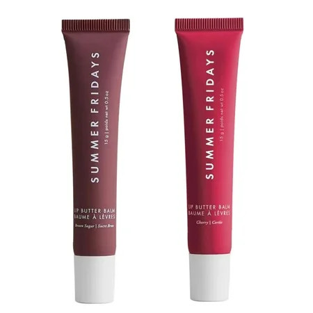 Summer Fridays 2PCS Lip Butter Balm for Hydration & Shine - CHERRY+BROWN SUGAR | Walmart (US)