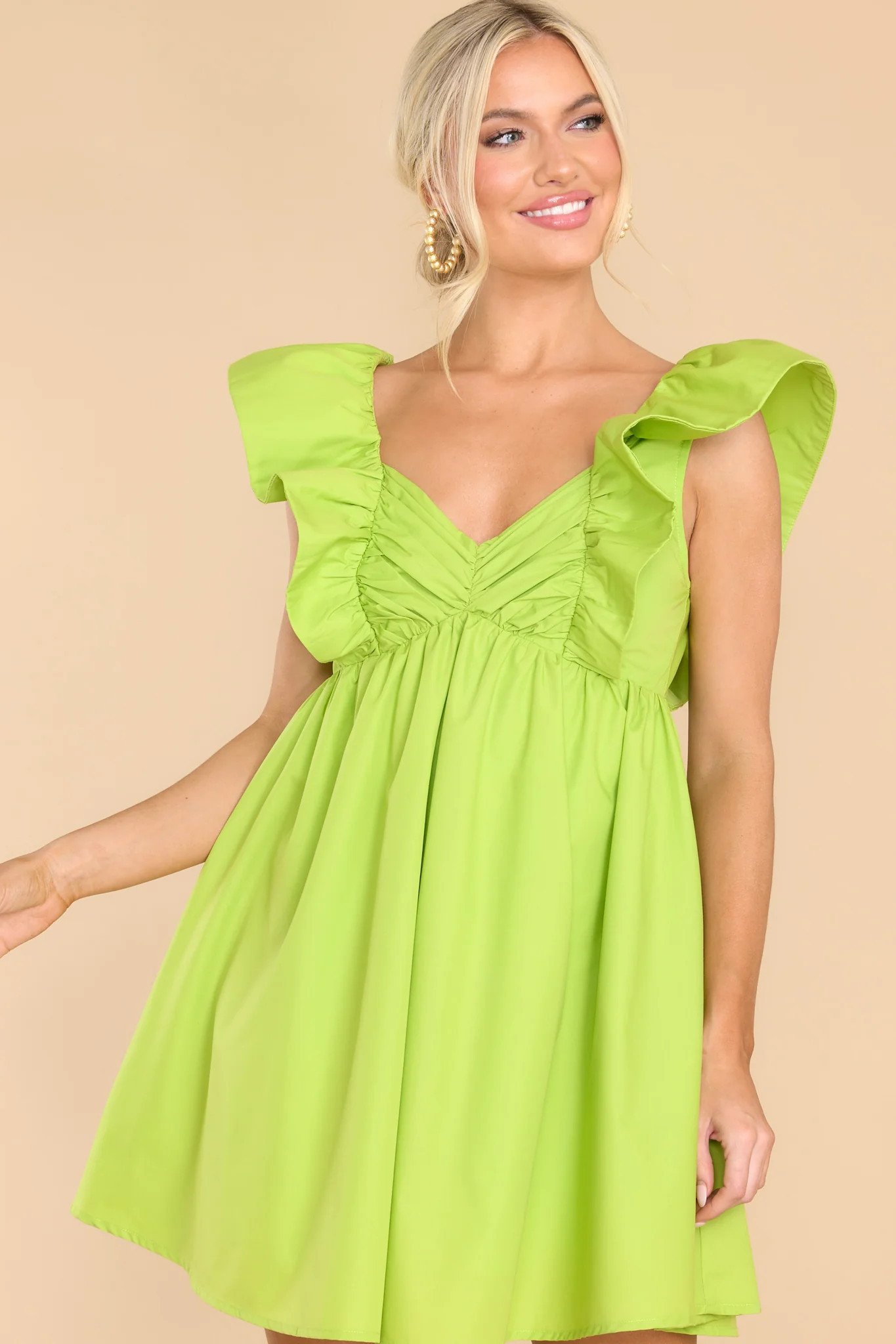Stolen My Heart Green Dress | Red Dress 
