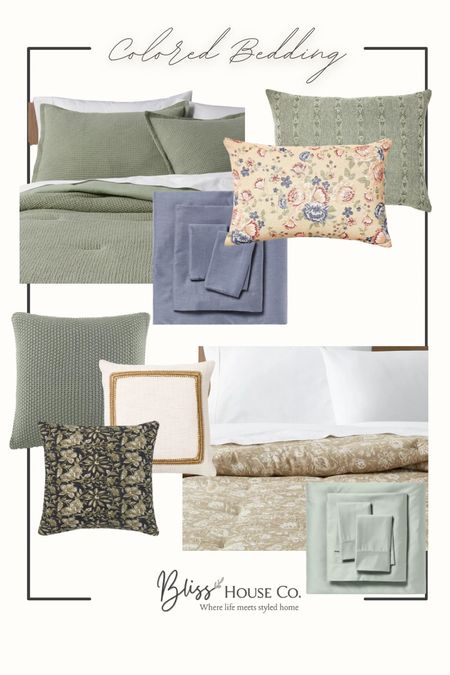 Colored bedding options at target 

#LTKstyletip #LTKfindsunder100 #LTKhome