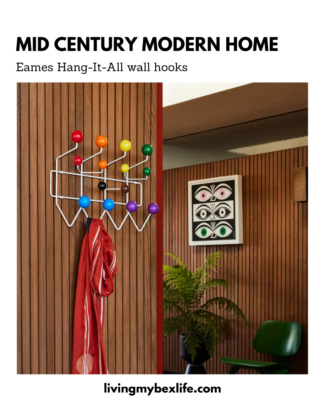 Playful mid century modern wall hooks from iconic MCM designers at Eames. This hang-it-all hook set is a functional and fun addition suitable for design styles.  

Score this iconic statement piece 20% right now on sale at HermanMiller!  

 #LTKHome #LTKSaleAlert