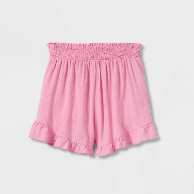 Girls&#39; Ruffle Shorts - art class&#8482; Pink M | Target