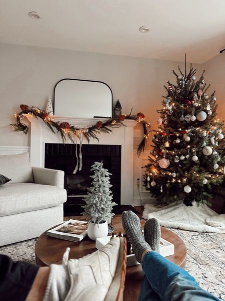 Christmas and mantle decor for the coziest living room 

#LTKSeasonal #LTKGiftGuide #LTKHoliday