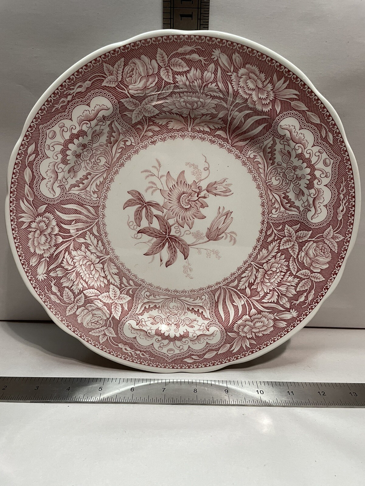 The Spode Archive Collection Georgian Series Cranberry Red Floral Plate 10.5"  | eBay | eBay US