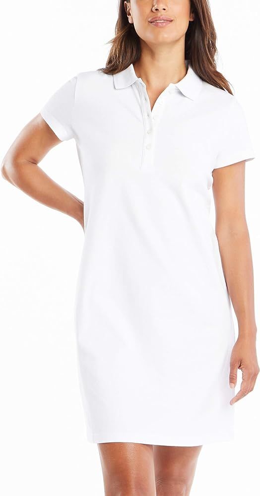 Nautica Women's Easy Classic Short Sleeve Stretch Cotton Polo Dress | Amazon (US)