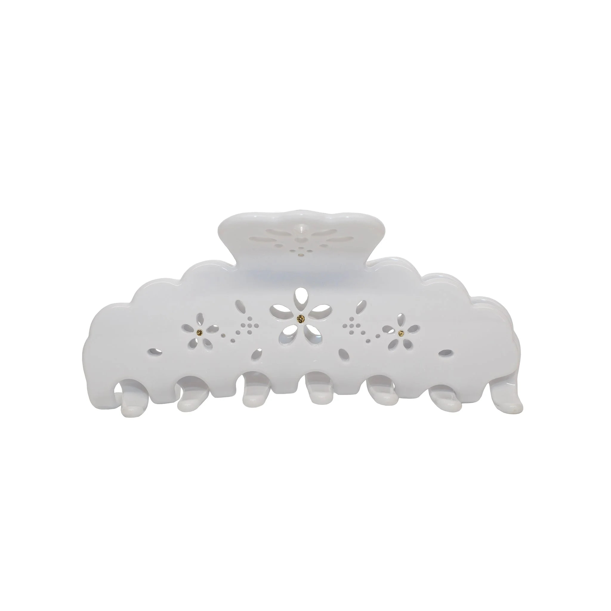Big Effing Clip in Blanc Fleur Eyelet | Emi Jay