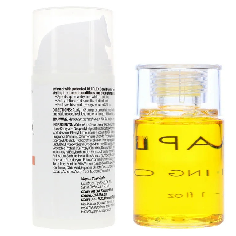 Olaplex No. 6 Bond Smoother Reparative Styling Creme 3.3 oz & No. 7 Bonding Oil 1 oz Combo Pack | Walmart (US)