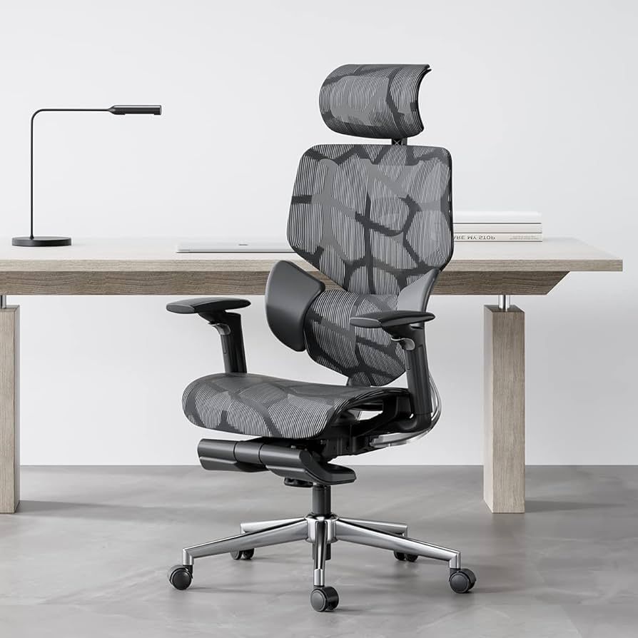 Hbada E3 Ergonomic Office Chair Elastic Adaptive Back Lumbar Support Computer Chair, Seat Depth A... | Amazon (US)