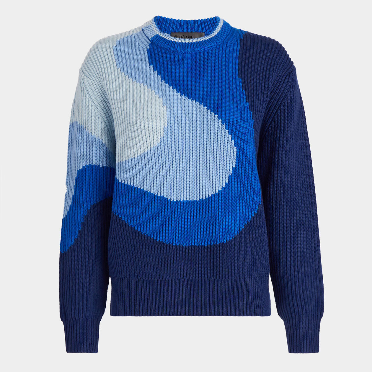 MERINO WOOL GRADIENT JACQUARD CREWNECK SWEATER | WOMEN'S TOPS | G/FORE | G/FORE | GFORE.com