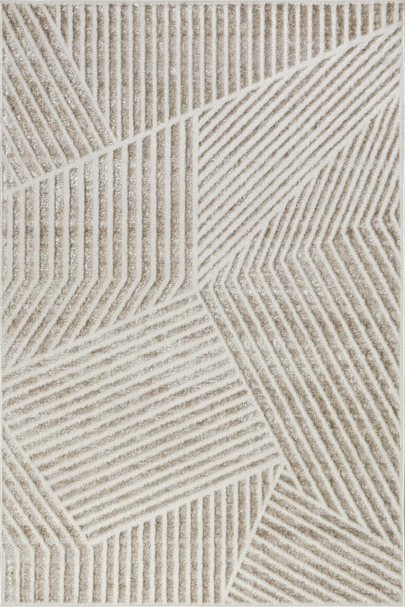 Faya Geometric Rug | Beige | Rugs USA