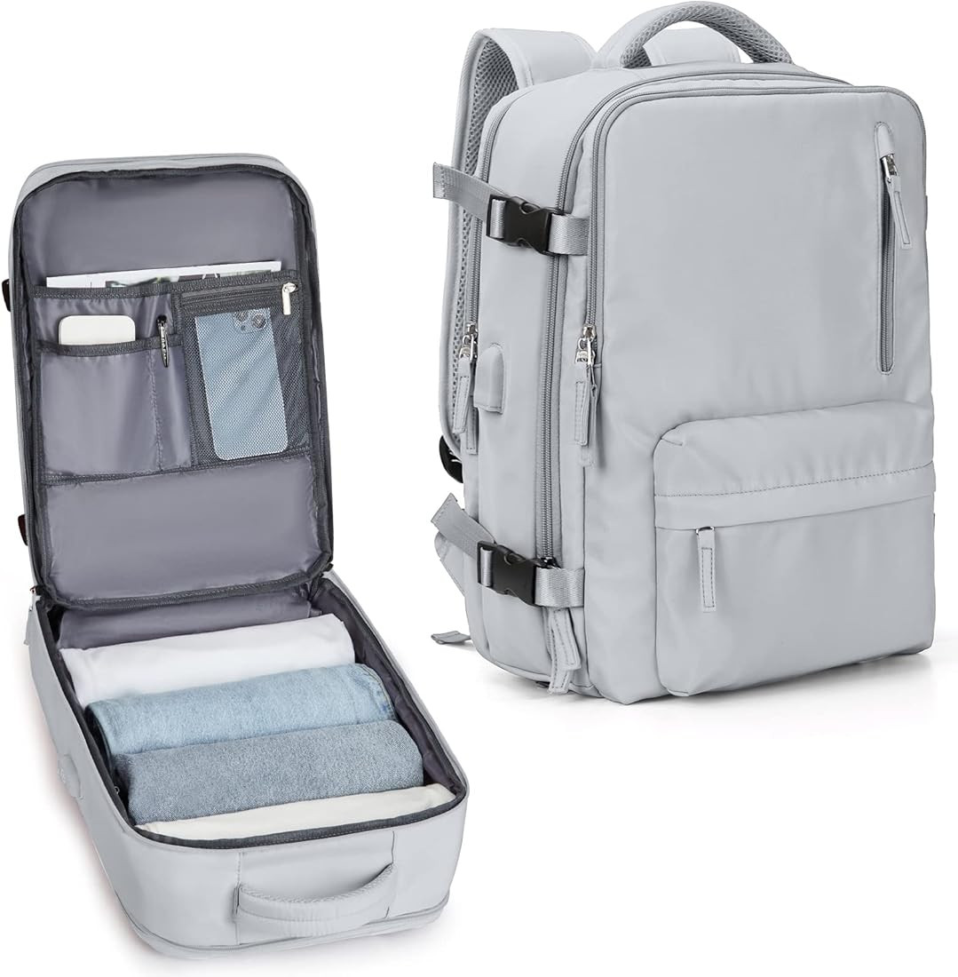 VECAVE Travel Backpack,Carry On Backpack for Women,Airline Flight Approved Waterproof 14 Inch Lap... | Amazon (US)