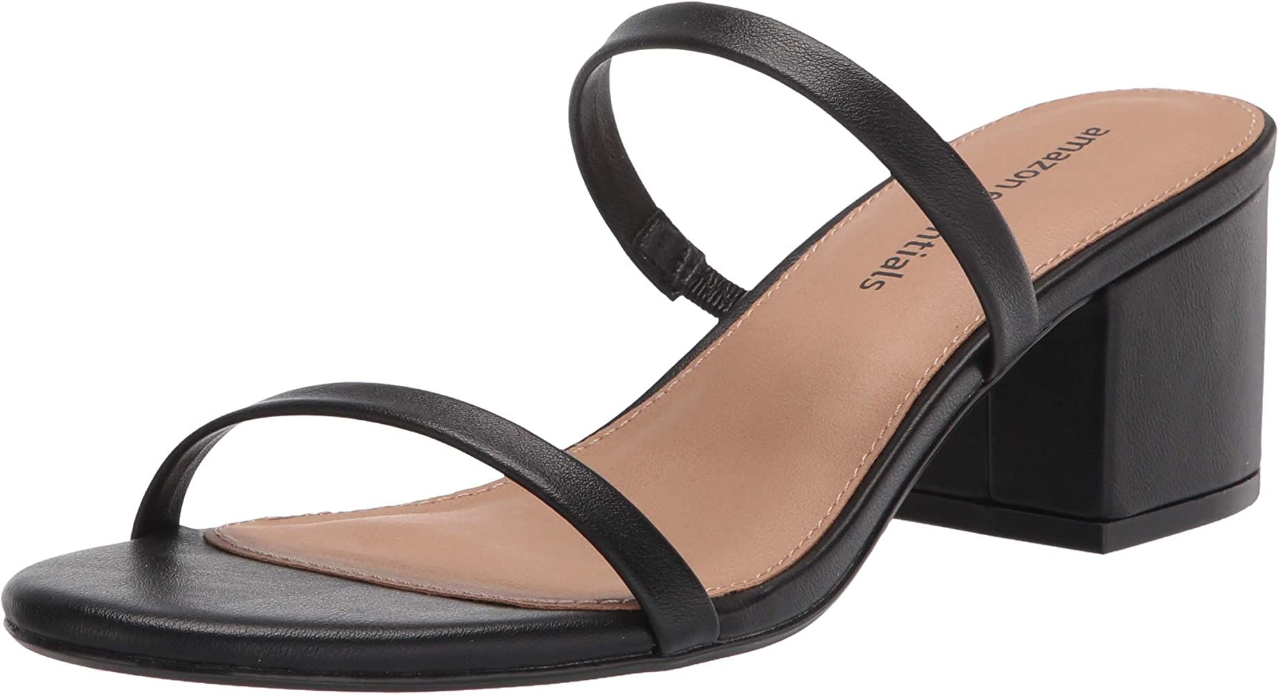 Amazon Essentials Women's Thin Two Strap Heeled Slide | Amazon (US)