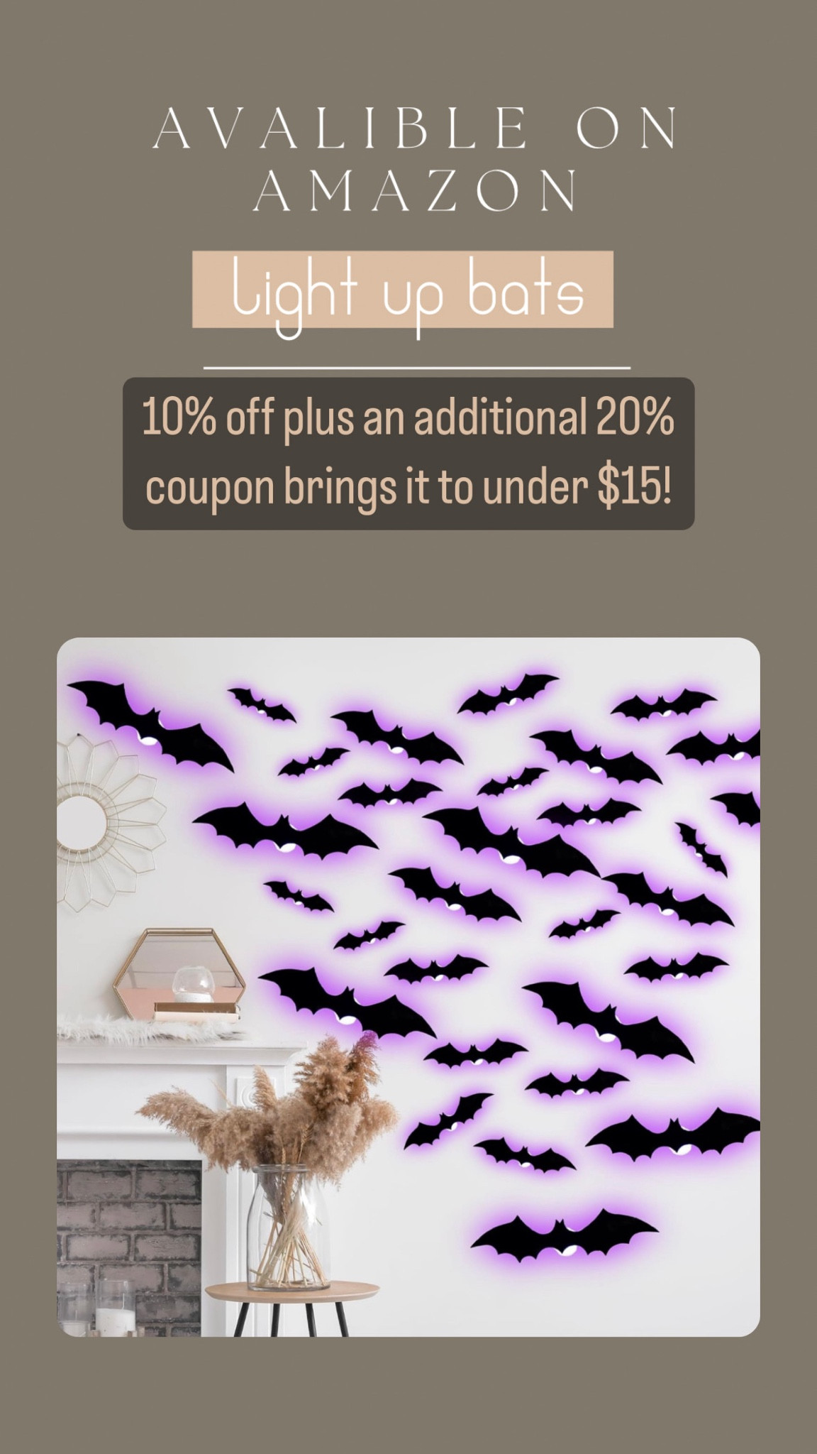 36 piece Halloween light up bat decor 🎃 I also have other options with remote turn on and off linked! 

#LTKSaleAlert #LTKHome #LTKSeasonal