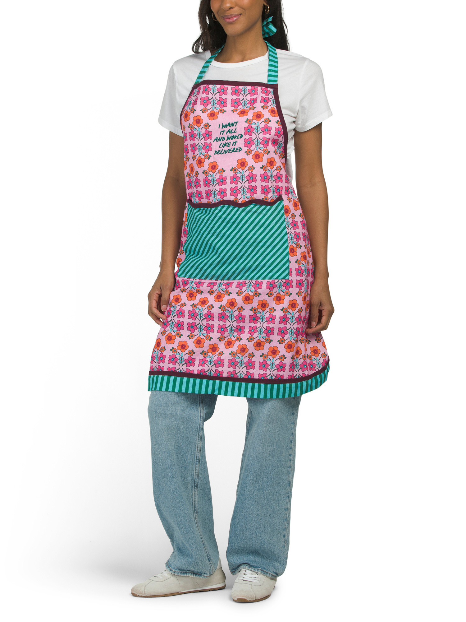 Floral Delivered Apron | TJ Maxx