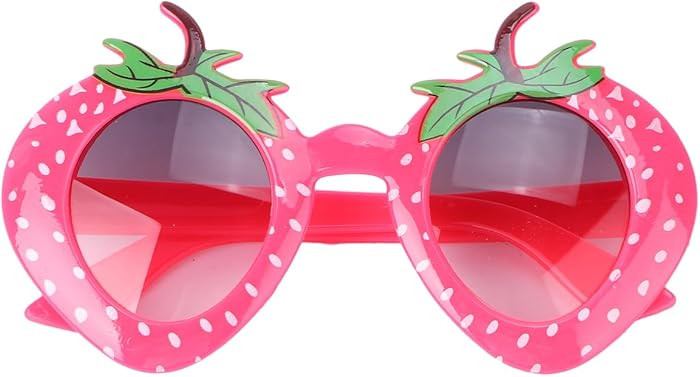 Amosfun Strawberry Sunglasses, Fruit Party Glasses, Fancy Dress Eyeglasses for Tropical Luau Beac... | Amazon (US)
