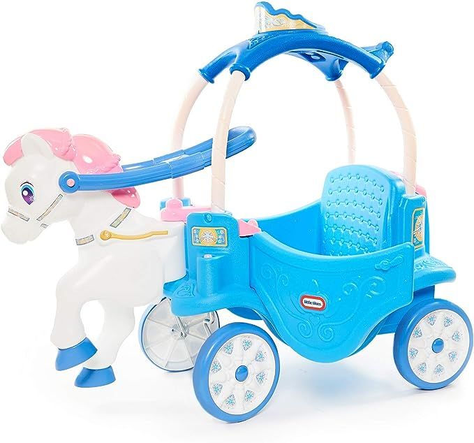Little Tikes Princess Horse & Carriage - Frosty Blue Ride-On | Amazon (US)