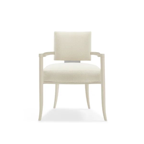 Caracole Classic Upholstered Arm Chair in Ivory | Wayfair North America