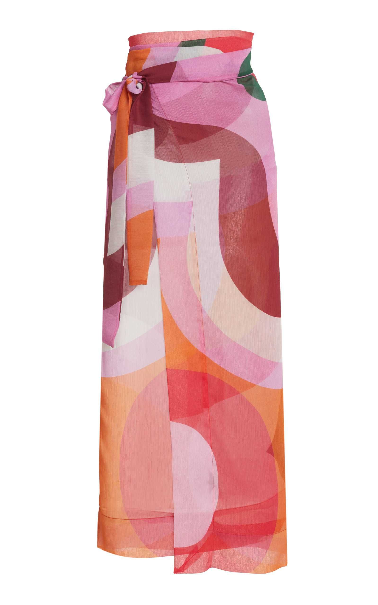 Printed Chiffon Wrap Skirt | Moda Operandi (Global)