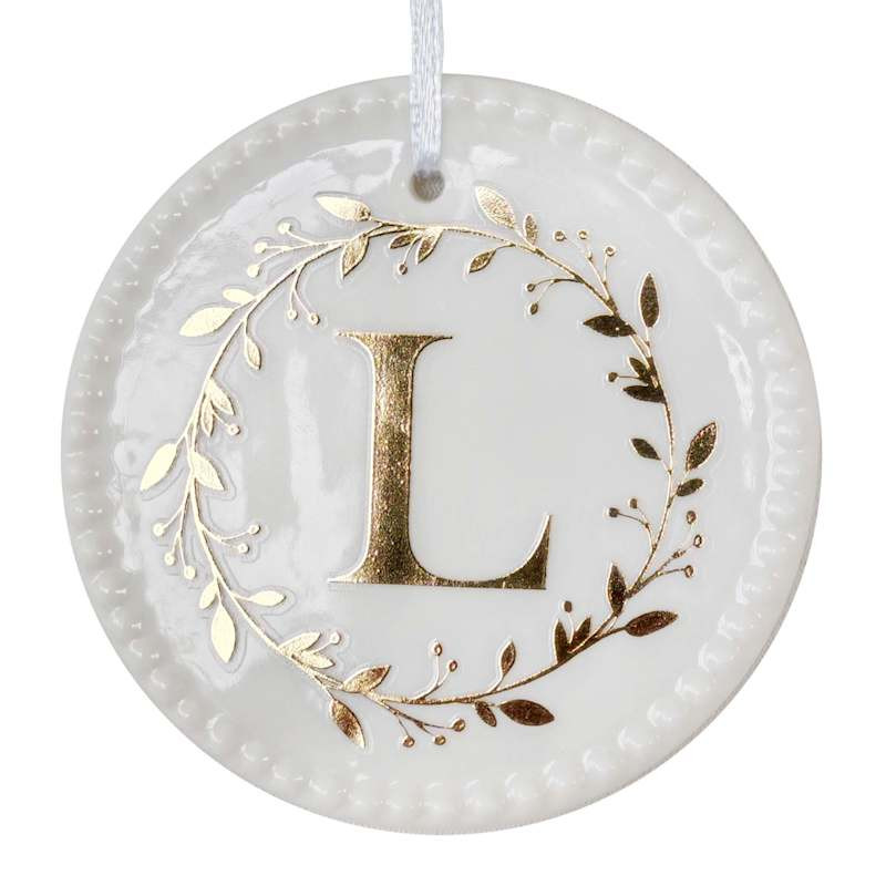 3In Porcelain Round Shape Monogram | At Home
